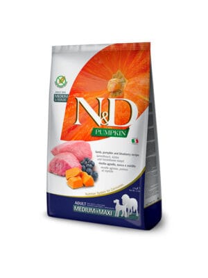 N&D hrana za pse jagnjetina in buča medium maxi
