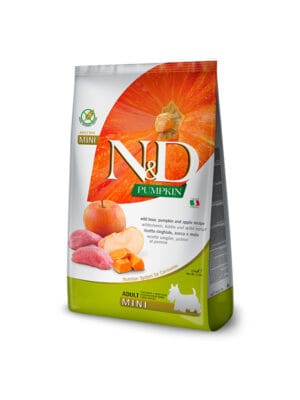 N&D hrana za pse buča in svinjina mini