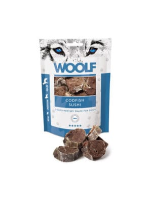 suši polenovke priboljški za pse woolf