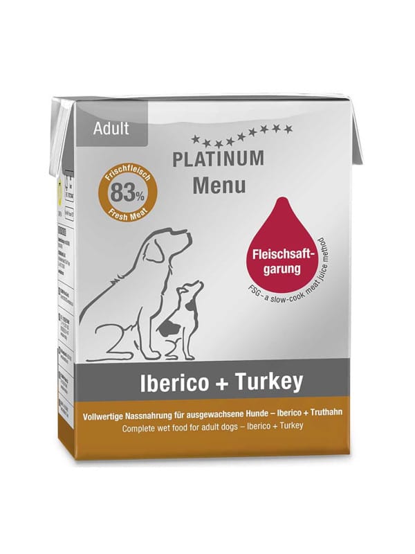 platinum hrana za pse mokra hrana svinjina in puran