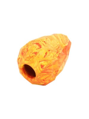 zaposlitvena igrača za psa ruffwear gnawt a cone salamander orange