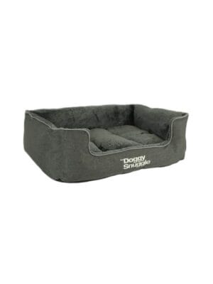 doggy snuggle postelja črna