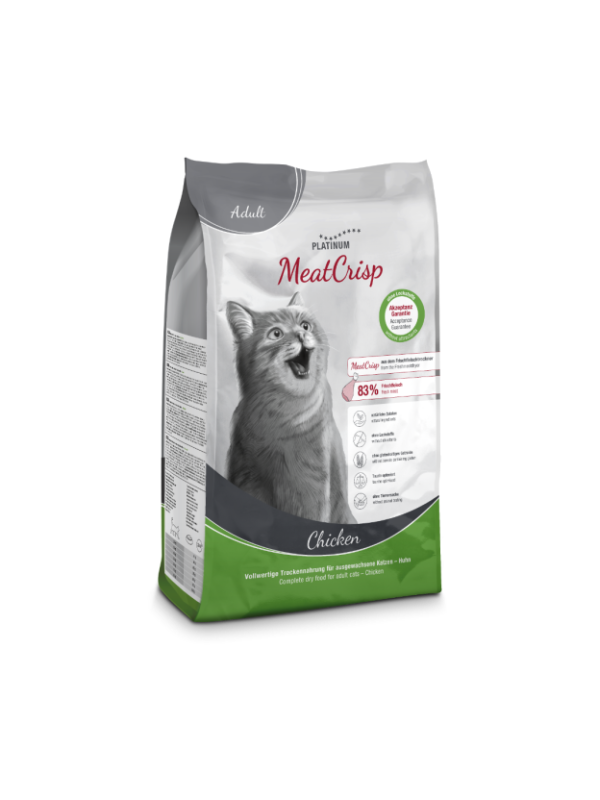 PLATINUM MeatCrisp Adult Chicken Suha hrana za odrasle mačke PLATINUM