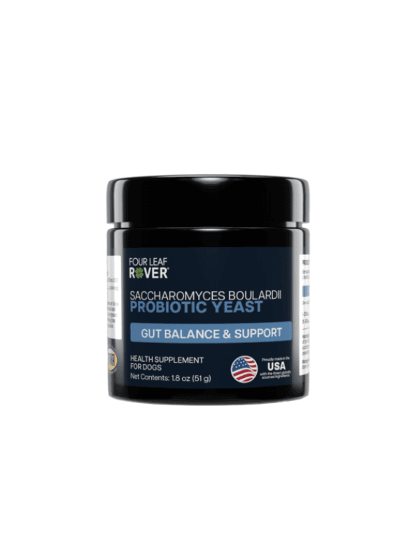 Saccharomyces boulardii za pse, probiotični kvas za pse, probiotik za pse, Four Leaf Rover probiotik,