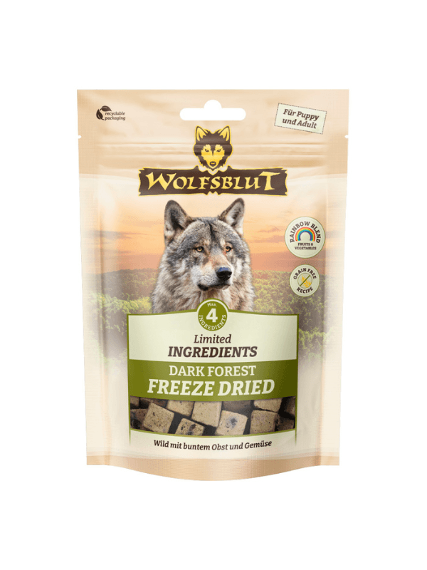 wolfsblut_freeze_dried_dark_forest freeze dried wolfsblut priboljški za pse liofilizirani kunec