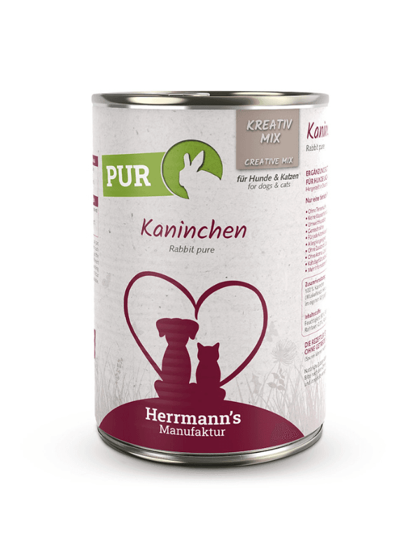 Kreativ_mix_kunec mokra hrana za pse 100% kunec Herrmanns
