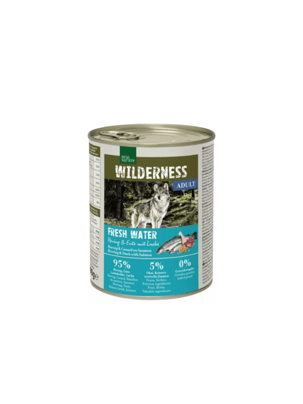 mokra hrana za pse wilderness fresh water losos raca sled