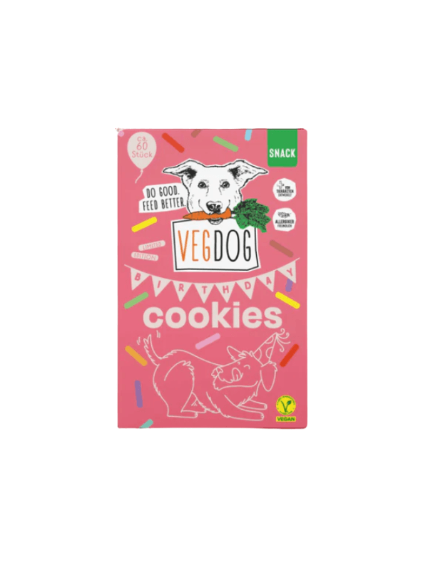VEGDOG Birthday Cookies veganski pasji piškoti za rojstni dan