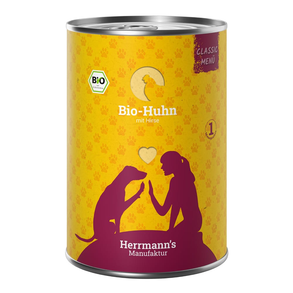 Hrana brez glutena za pse Herrmann's bio hrana za občutljive pse